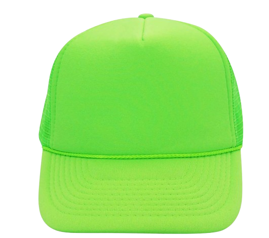 NEON Blank Vintage Style Trucker Hat